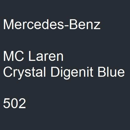 Mercedes-Benz, MC Laren Crystal Digenit Blue, 502.